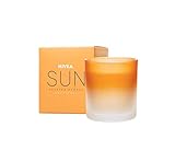 NIVEA Sun Original Duftkerze, schöne Duftkerze im Glas mit der bekannten Sun Sonnencreme-Note, zart duftende Kerze im passenden Milchglas-Behälter, 120g