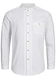 Stockerpoint Trachtenhemd OC-Fredi | Weiss mit Stehkragen| Regular Fit, Herren, L