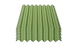 Onduline Easyline Dachplatte Wandplatte Bitumenwellplatten Wellplatte 5x0,76m² - grün