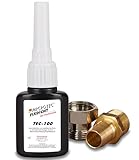 Microtec® Fixdicht Dichtmittel TEC-100 | 10g | Gewindedichtung und Schraubensicherung | Der Hanfersatz aus der Flasche | einfaches, schnelles und sicheres Gewindedichtmittel | DVGW