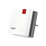 AVM FRITZ!Repeater 1200 AX (Wi-Fi 6 Repeater mit zwei Funkeinheiten: 5 GHz-Band (bis zu 2.400 MBit/s), 2,4 GHz-Band (bis zu 600 MBit/s), deutschsprachige Version