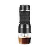 Daweglop Espresso-Kaffeemaschine, Handpresse, Kapsel, Gemahlener Kaffee, Tragbare Kaffeemaschine, Passende Kaffeepulver, Kaffeekapsel