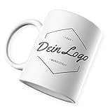 Werbetasse mit Logo | Kaffeetassen mit Logo bedrucken, Tasse mit Logo in kleiner Auflage günstig bestellen, Spülmaschinen- und Mikrowellenfest, 300ml Füllmenge (Standard)
