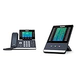 Yealink IP Telefon SIP-T54W VoIP-Telefon, schwarz & EXP50 Erweiterungsmodul schwarz