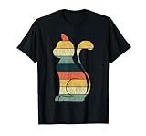 Farbenfrohes Katzenliebhaber-Design im Used-Look T-Shirt