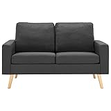 Dioche 2-Sitzer-Sofa, dunkelgrau, Stoff, Schlafsofa, 2-Sitzer, abnehmbarer Bezug