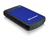 Transcend 2TB tragbare, robuste und stabile USB3.1 externe Festplatte (HDD) mit Backup-Funktion (Datensicherung per Knopfdruck); Plug & Play; TS2TSJ25H3B
