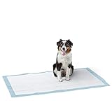 Amazon Basics – Töpfchen-Trainingsunterlagen für Hunde und Welpen, sehr hohe Saugfähigkeit, extra groß (70 x 112 cm), 30 Stück