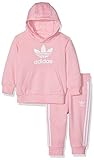 adidas Baby Trefoil Hoodie-Set, Light Pink/White, 86
