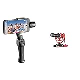 Freevision Smartphone Gimbal Vilta M -3 Achsen Schwebestativ (Stabilisator/Steadycam) für Smartphones z.B Apple iPhone & Rode VideoMicro kompakt On Camera Microphone - sortierte Farben