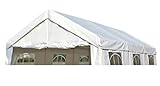 DEGAMO Ersatzdach Dachplane für Profi Partyzelt 3x6 Meter, PVC Weiss 480g/m², incl. Spanngummis …
