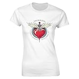 Bon Music Jovi Damen-T-Shirt, kurzärmelig, Rundhalsausschnitt, klassische Passform, lässig, Sport, dehnbar, Schwarz, weiß, XL