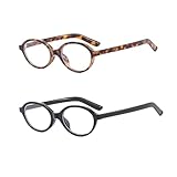 YAMEIZE Ovale Blaulicht Brille Damen Herren - Kleine Anti Blaulicht Brille Retro Blaufilter Brille Gaming B