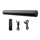 Okeeyseda Kabellose Bluetooth-Soundbar, Kraftvoller Stereo-Surround-Sound, Subwoofer, UKW-Radio, Heimkinosystem für F