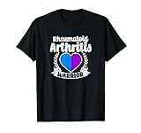 Rheumatoide Arthritis Design Kriegerherz Geschenk T-Shirt