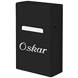Cadenis Zigarettenetui Zigarettenbox aus Aluminium schwarz mit persönlicher Laser-Gravur 6 x 9 x 2,7 cm