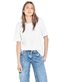 CECIL Damen B321116 Basic T-Shirt, White, M