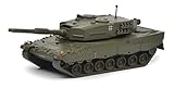 Schuco 452642200 Leopard 2A1 Panzer 1:87 452642200-Leopard, Modellauto, Modellfahrzeug, Olive
