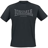 Lonsdale Herren Langarmshirt T-Shirt Trägerhemd Logo Kai schwarz (Schwarz) XXX-Large