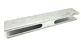 Pfostenadapter Zaunerhöhung Pfostenträger 40x60 Zaun Gitterzaun Pfostenverlängerung Doppelstabzaun für Pfosten 40 mm x 60