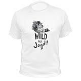 Jäger T-Shirt Wild Auf Jagd Wildschwein (20236, weiß, 3XL)