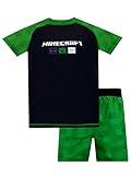 Minecraft Badeanzug Kinder Bademode Zweiteiliger Creeper Schwimmanzug Grün 118