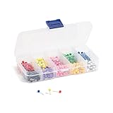 U Brands Kartennadeln, Bürobedarf, 4 mm Durchmesser, 15 mm Länge, 500 Stück