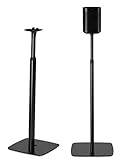 Flexson Verstellbare Bodenständer für Sonos One, One SL und Play:1, Paar schwarz