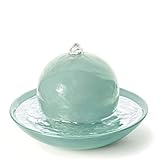 PRIMAVERA Duftbrunnen Rondo Eisgrün glänzend - Luftbefeuchter, Diffuser, Raumduft - Reinigung und Erfrischung der Raumluft - Aromatherapie