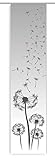 gardinen-for-life Flächenvorhang Dandelion Grey, Schiebevorhang mit Tollem Druck-Motiv, Gr.60x260 cm Frühlingsvorhang, Pusteblume