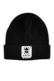 KAYA Shisha Wool Beanie Mütze Schwarze Strickmütze mit Stick