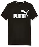 PUMA Unisex Kinder T-shirt, Cotton Black, 152 (Herstellergröße: 12 ans)