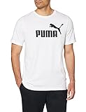 PUMA Herren Ess Logo Tee T-shirt, Puma White, L