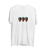 Tyler The Creator Rap Music Three Faces_MA0222 T-Shirt Shirt for Men Man Tshirt T Shirt Für Herren Novelty Tee Shirts, L White Men