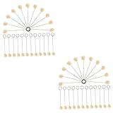 SOLUSTRE 2 Sätze Wollkugel Bürstenrad Auto Rit Farbstoff Schwarz Waschmaschine Wäschetrockner Kugeln Finger Wollweichspüler Wollwischer Batikpulver Wollapplikator 100 Stück * 2