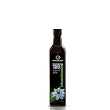 Kräuterland Schwarzkümmelöl 250ml - gefiltert, kaltgepresst, ägyptisch, 100% naturrein, mild - täglich mühlenfrisch, direkt vom Hersteller