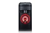 LG XBOOM OK55 - 2 Weg Lautsprechersystem, Schwarz/Rot, 500 W