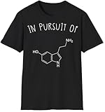 in Pursuit of HO-NH2-NH Serotonin Herren T-Shirt Schwarz, Schwarz , M