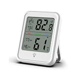 KONTONTY Digitale Wetterstation Mit Hintergrundbeleuchtung Multifunktionales Thermometer Und Hygrometer Für Den Innenbereich Temperatur Und Luftfeuchtigkeitsmesser Ohne B