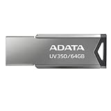 ADATA AUV350-64G-RBK UV350 USB-Stick (64 GB, USB 3.2, Gen1) silberfarben