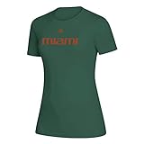 adidas NCAA Creator SS T-Shirt für Damen, Damen, LOCKER Official Font WMS WO, grün, Large