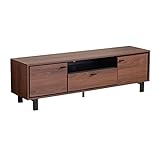 Amazon Marke - Movian Ljungan, TV-Tisch mit 2 Türen 1 Schublade, 165 x 40 x 50 cm, Nussbaumoptik