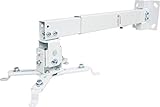 SCHWAIGER 9468 Beamer-Deckenhalterung Projektor Wand-Halterung universal-Halterung drehbar schwenkbar max. 20 kg weiß