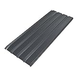 Mondeer Dachblech, Dachbleche Trapezblech, 12PCS Metall Dachdeckung Stahlblech Formblech Platten 115 * 45CM/ 6m² für das Ersetzen auf Carport Vordach Gewächshaus, Grau