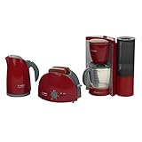 Theo Klein 9580 Bosch Frühstücksset | Küchen-Set bestehend aus Toaster, Kaffeemaschine und Wasserrkocher | Spielzeug für Kinder ab 3 J