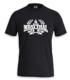 T-Shirt Muay Thai Boxing (L, Schwarz/Weiss)