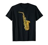 Musik und meine Saxophon, cooles Outfit Saxophonist T-Shirt