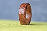 Ring - Holz der Zwetschge - schöner handgefertigter Schmuck für den Finger (58 (18.5))