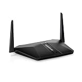 NETGEAR RAX40 WiFi 6 Router AX3000 (4 Streams bis zu 3 GBit/s, Nighthawk WLAN Router Abdeckung bis 100 m², kompatibel mit iPhone 12/13 oder Samsung S20/S21)