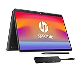 HP Spectre x360 2in1 Laptop | 13,5' 3K2K-Touchscreen | Intel Core i7-1255U(Intel Evo) | 16GB RAM | 1TB SSD | Intel Iris Xe | QWERTZ | Win 11 | Schwarz | HP Pen & USB-C Hub & Lederhülle